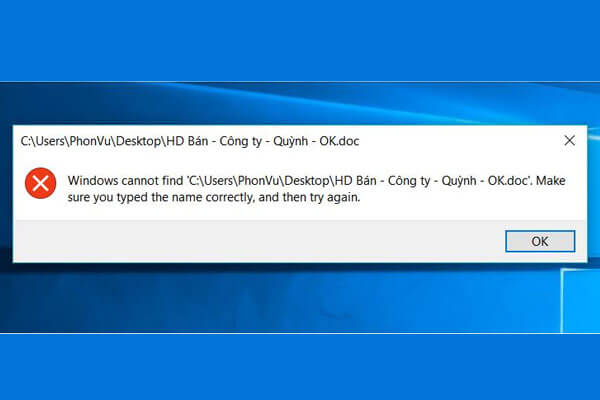 Cách sửa lỗi “Windows cannot Find, Make Sure You Typed the Name Correctly”